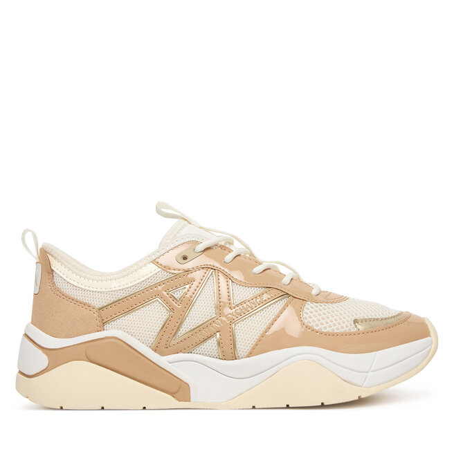 Sneakersy Armani Exchange XW002230 AF21432 MZ432 Beżowy - kobiece