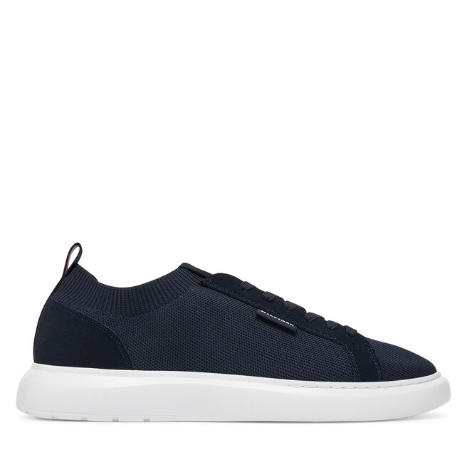 Sneakersy Tommy Hilfiger Light Cupsole Knit Seasonal FM0FM05403 Granatowy - męskie
