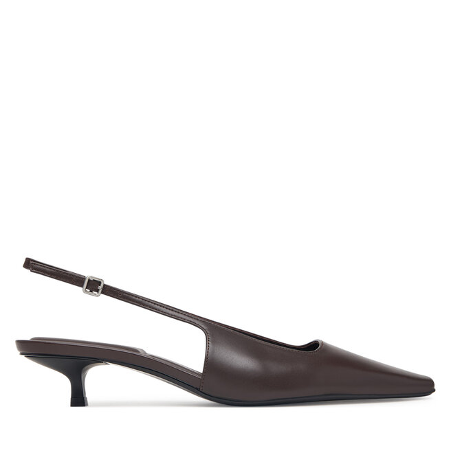 Czółenka Calvin Klein Kitten Heel Pump Sling Hdw HW0HW03168 Czarny - kobiece