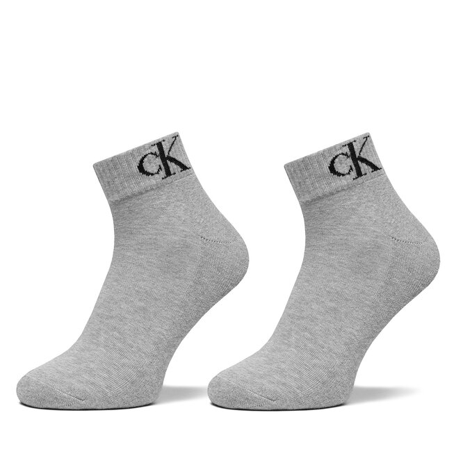 Skarpety krótkie Calvin Klein Jeans 701228805 Szary - męskie