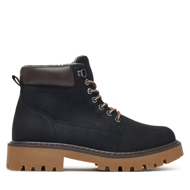 Trzewiki Tommy Hilfiger T3X5-35280-0296A695 S Czarny - chłopięce