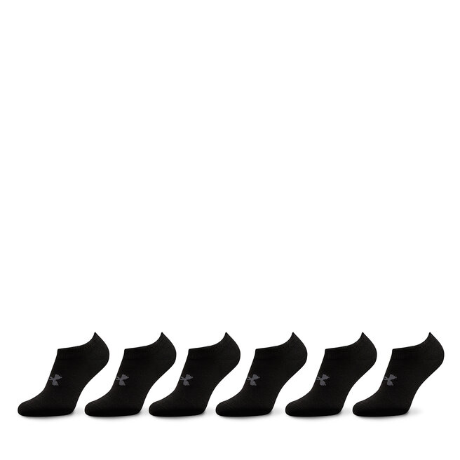 Stopki Under Armour Ua Essential No Show 6Pk 1382611-001 Czarny - kobiece