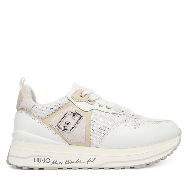 Sneakersy Liu Jo Maxi Wonder 01 BA6009 PX077 Biały - kobiece