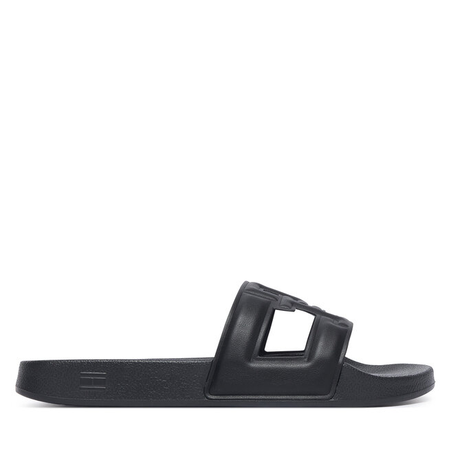 Klapki Tommy Hilfiger Monogram Pool Slide FW0FW09424 Czarny -