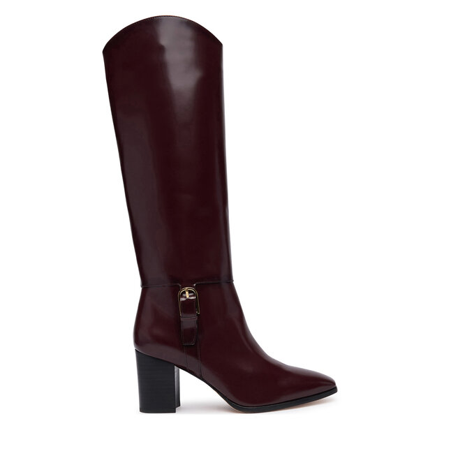 Kozaki LAUREN RALPH LAUREN Rlyn Bk T Hl Bo Tal 802P12879003 Brązowy ciemny - kobiece
