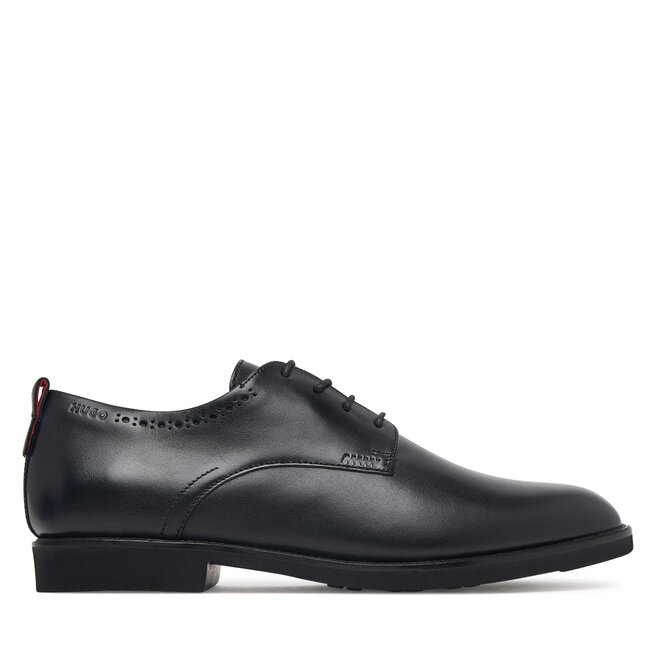 Półbuty HUGO Ginsby 50569007 Czarny - męskie