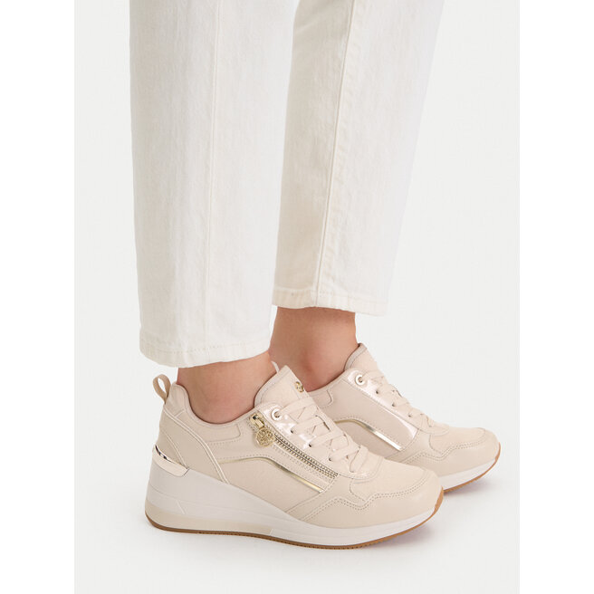Sneakersy Nine West CEO-AMINA-02 Beżowy - kobiece