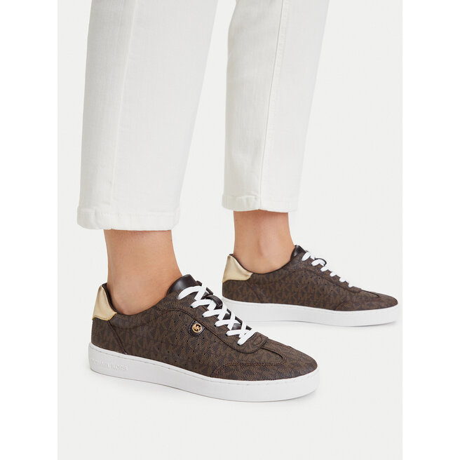 Sneakersy MICHAEL Michael Kors Scotty 43S5SCFS1B Brązowy - kobiece