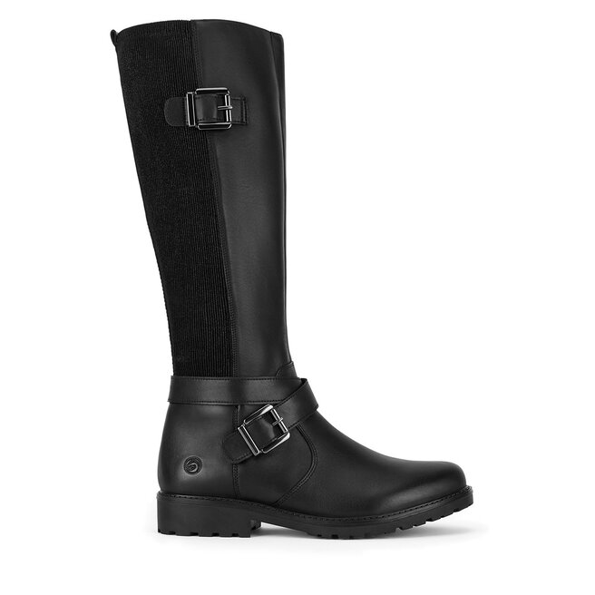 Oficerki Remonte R6593-00 Czarny - kobiece