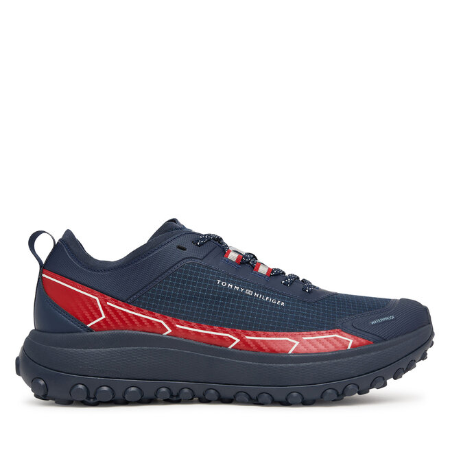 Sneakersy Tommy Hilfiger The Canyon X M Mix Runner Wpm FM0FM06066 Granatowy - męskie