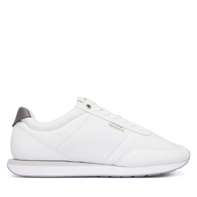 Sneakersy Calvin Klein Retro Runner T Lth Aop Ny HM0HM02213 Biały - męskie