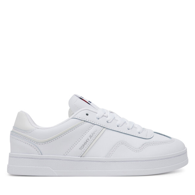 Sneakersy Tommy Jeans The Greenwich Leather EN0EN02794 Biały - kobiece