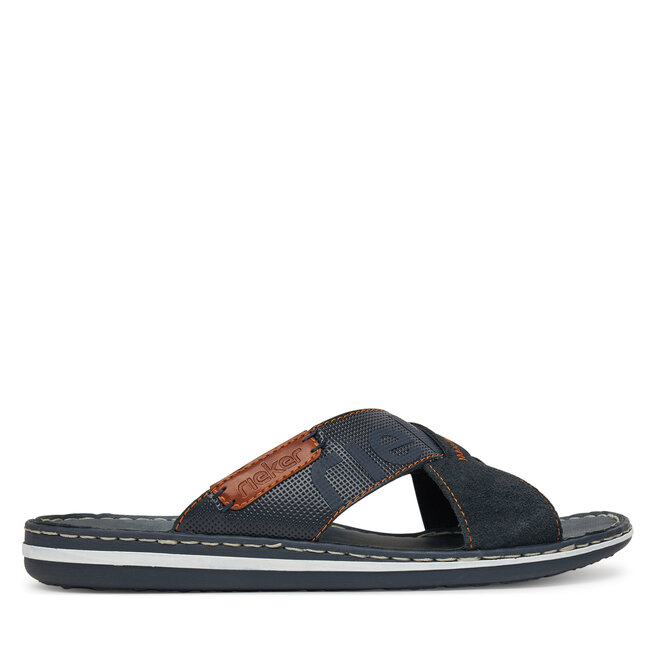 Klapki Rieker 21098-14 Granatowy -