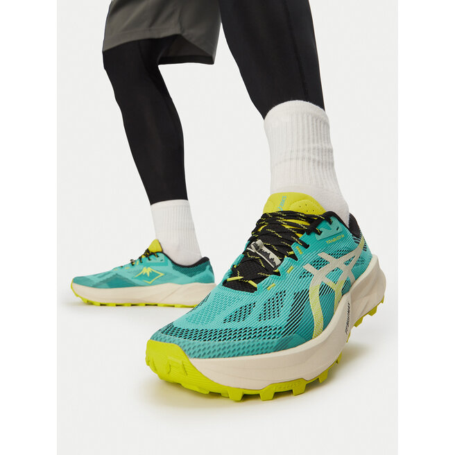 Buty do biegania Asics Trabuco 14 1011C166 Zielony - męskie