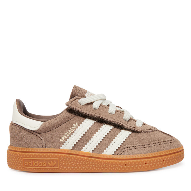 Sneakersy adidas Handball Spezial Comfort Closure Elastic Lace KI3944 Brązowy - dziewczęce