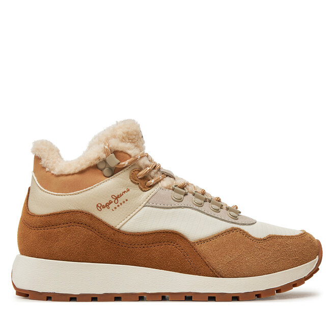 Sneakersy Pepe Jeans PLS60018 Beżowy - kobiece