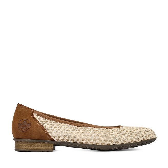 Baleriny Rieker CEO-51960-60 Beżowy jasny -