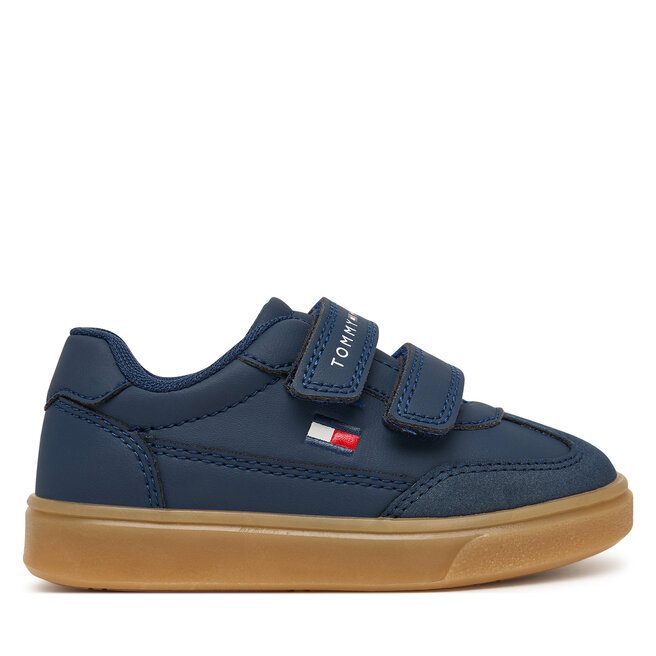 Sneakersy Tommy Hilfiger Low Cut Velcro Sneaker T1X9-35219-1269 M Granatowy - chłopięce