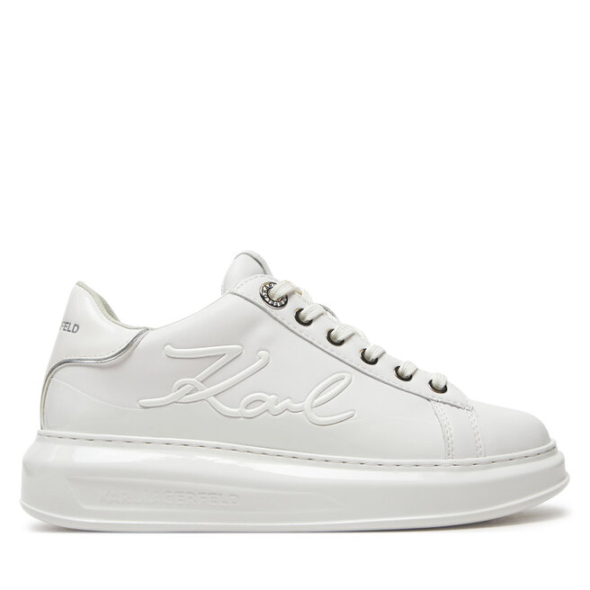Sneakersy KARL LAGERFELD Kapri KL62548F Biały - kobiece