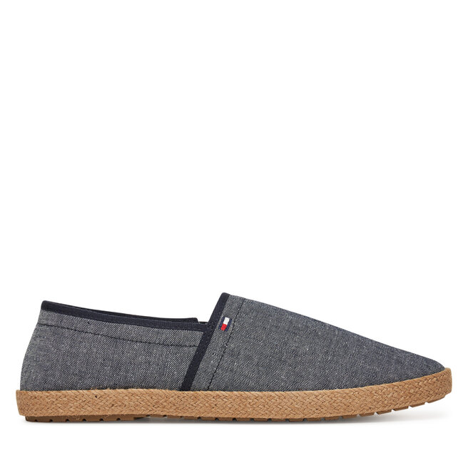 Espadryle Tommy Hilfiger Hilfiger Chambray Espadrille FM0FM05391 Niebieski - męskie