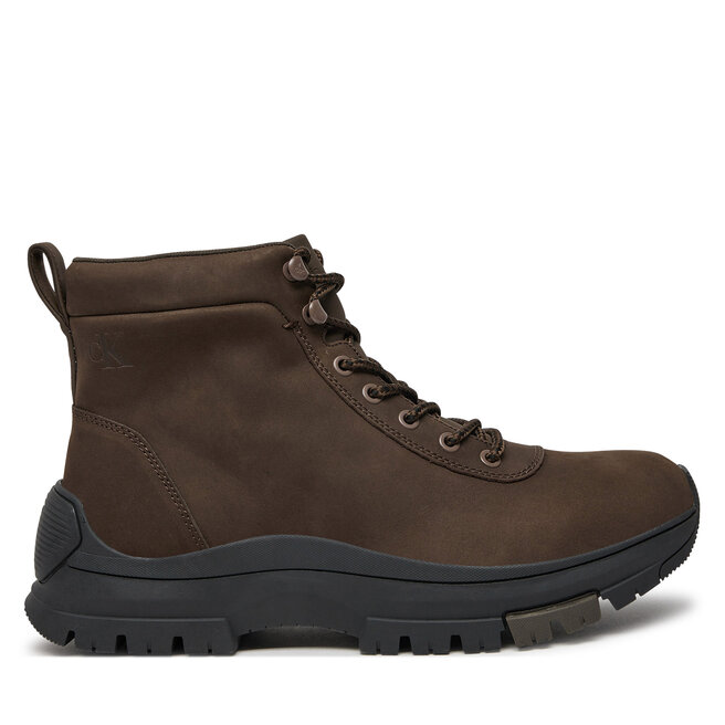Trzewiki Calvin Klein Hybrid Wp Boot Laceup Rebellious YM0YM01077 Brązowy - męskie