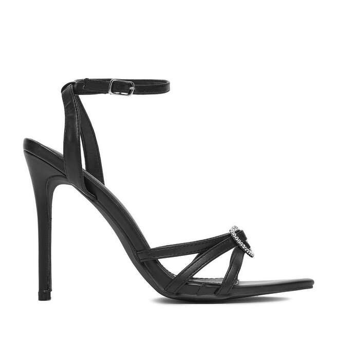 Sandały DeeZee SWEETIE BLACK PU Czarny - kobiece