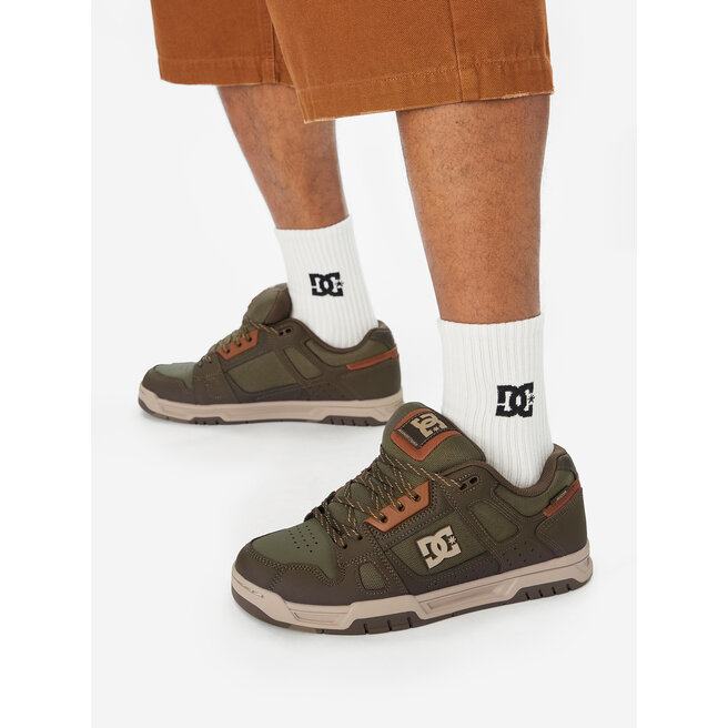 Sneakersy DC Shoes EO-STAG WNT DC02399301 Zielony ciemny - męskie