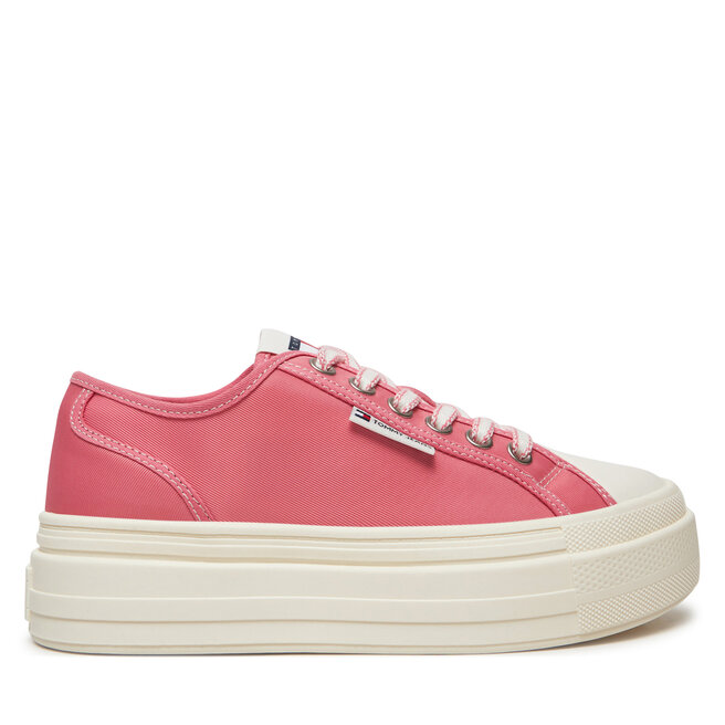 Trampki Tommy Jeans Foxing EN0EN02713 Różowy - kobiece