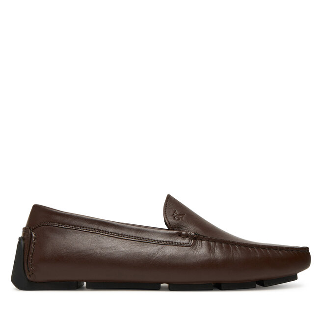 Mokasyny Calvin Klein Driver Lth HM0HM01864 Brązowy -