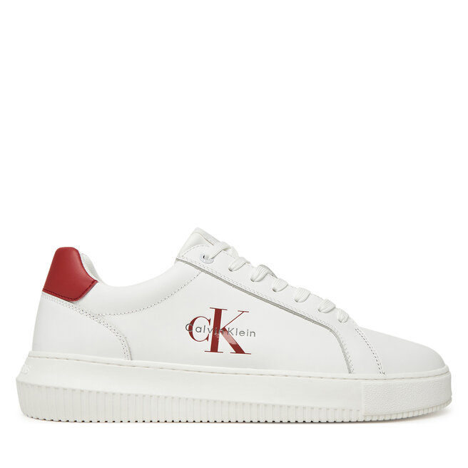 Sneakersy Calvin Klein Jeans Chunky Cupsole Monologo YM0YM01317 Biały - męskie