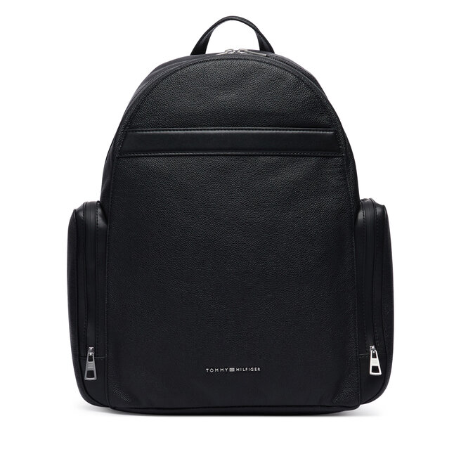 Plecak Tommy Hilfiger Th Business Leather Backpack AM0AM14684 Czarny -