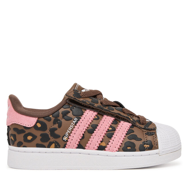 Sneakersy adidas Superstar II Comfort Closure Elastic Lace KK2125 Brązowy - dziewczęce