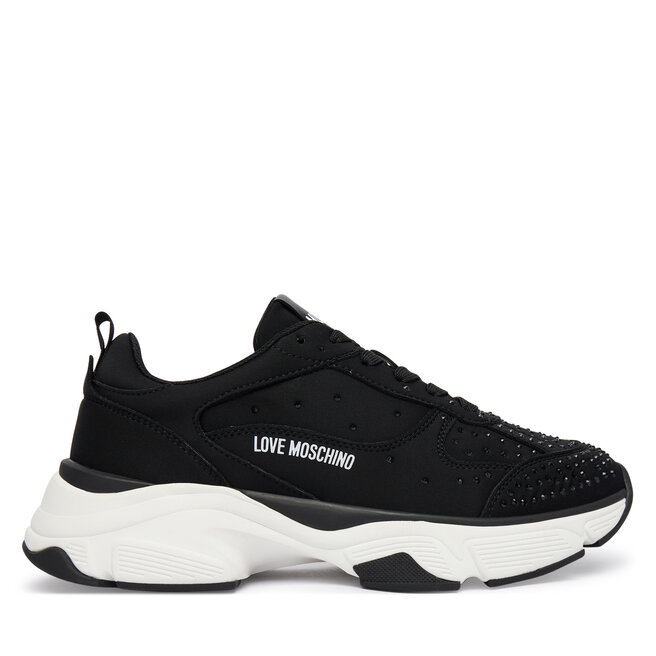 Sneakersy LOVE MOSCHINO JA15406G1OIM0000 Czarny - kobiece