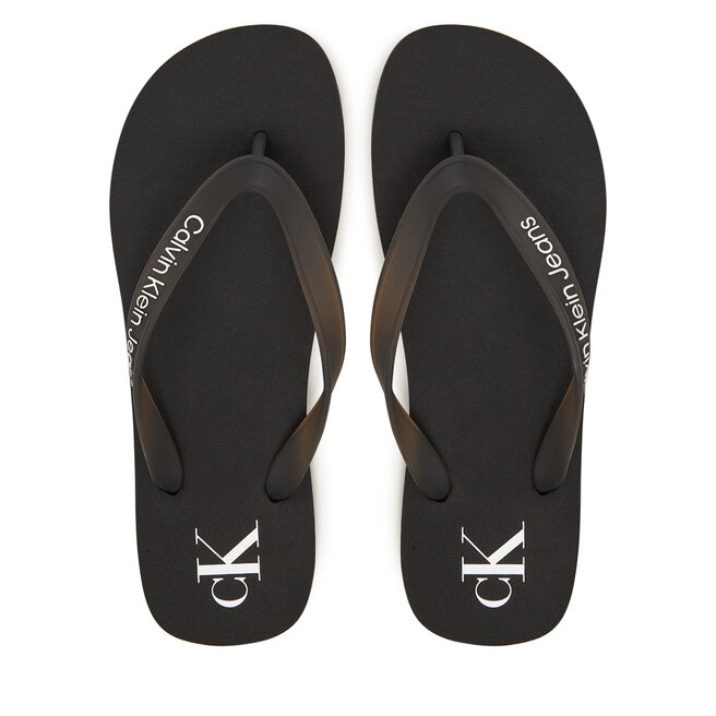 Japonki Calvin Klein Jeans Beach Sandal Transparent Tpu YW0YW01829 Czarny -