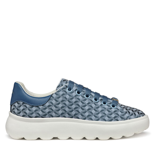Sneakersy Geox D Spherica Ec4.1 D55TCD 0DSBC C4005 Niebieski - kobiece