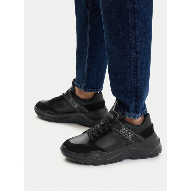 Sneakersy Versace Jeans Couture 79YA3SC2 ZPB30 899 Czarny - męskie