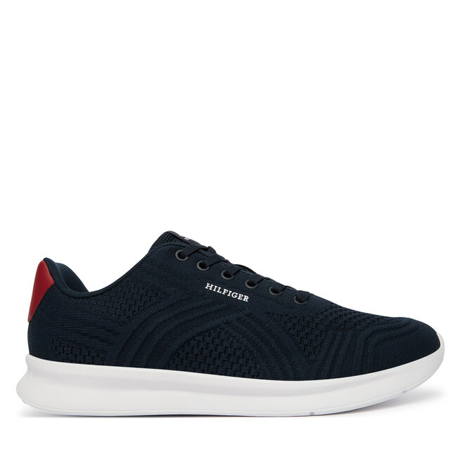 Sneakersy Tommy Hilfiger Lightweight Runner Mix FM0FM05755 Granatowy - męskie