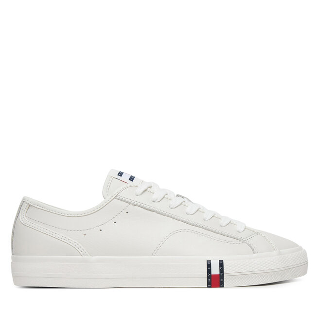 Sneakersy Tommy Jeans Archive Vulc. Y2K Long Lace EM0EM01676 Écru - męskie