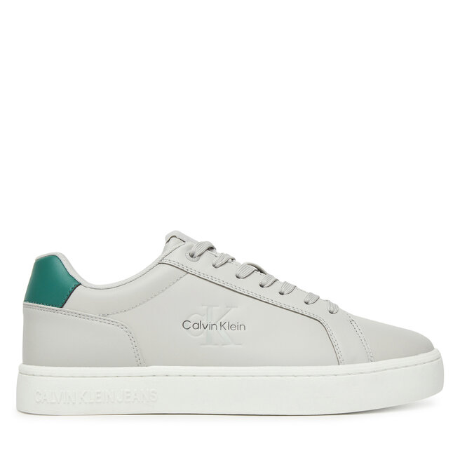 Sneakersy Calvin Klein Jeans Classic Cupsole Mono Lth YM0YM01369 Szary - męskie