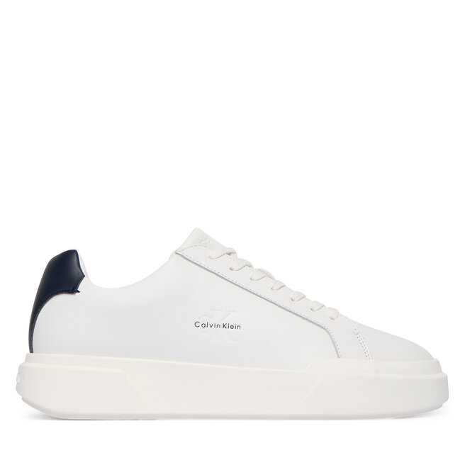 Sneakersy Calvin Klein Chunky Cupsole Laceup Lth YM0YM01344 Biały - męskie