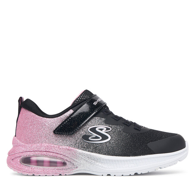 Sneakersy Skechers Microspec Max Advance - Glitz Gala 303859L/BKRG Czarny - dziewczęce