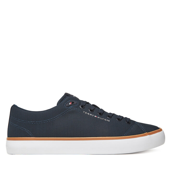 Sneakersy Tommy Hilfiger Th Hi Vulc Core Low Ii Mesh FM0FM05513 Granatowy - męskie