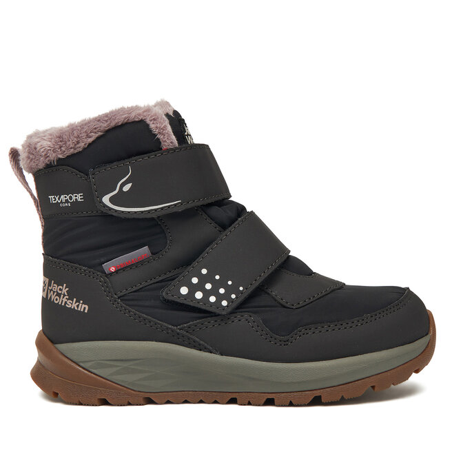 Śniegowce Jack Wolfskin Polar Bear-g Texapore High Vc K A62146 Czarny - dziewczęce