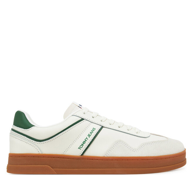 Sneakersy Tommy Jeans The Greenwich Leather EM0EM01571 Écru - męskie