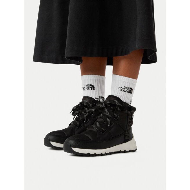 Śniegowce The North Face Thermoball Lace Up Luxe Wp NF0A817WKT01 Czarny - kobiece