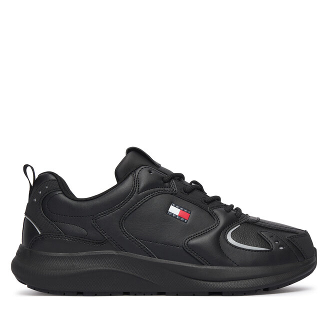 Sneakersy Tommy Jeans Tommy Jeans Lth Runner EM0EM01776 Czarny - męskie