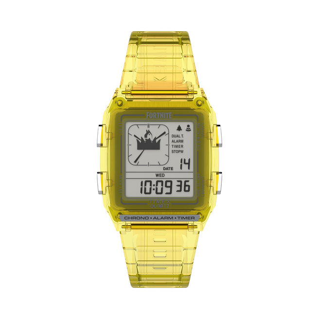Zegarek Timex Q Timex Lca X Fortnite® Chronograph TW2W96600 Żółty -