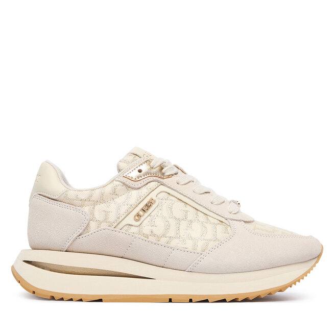 Sneakersy Guess FLTEG5 LEA12 Kremowy - kobiece