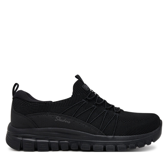 Sneakersy Skechers Graceful - Picture Perfect 100702/BBK Czarny - kobiece