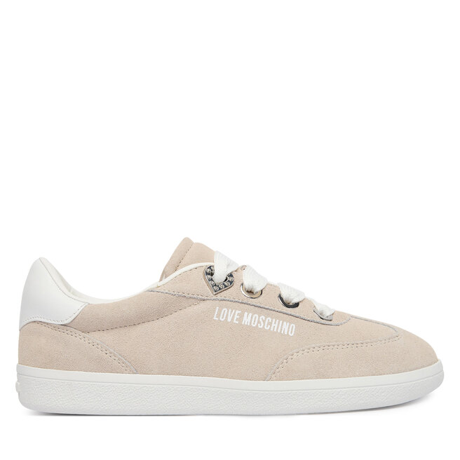 Sneakersy LOVE MOSCHINO JA15142G1OIG0110 Écru - kobiece